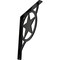 Ekena Millwork Austin Wrought Iron Bracket, (Single center brace), Powder Coated Black 1 1/2"W x 12"D x 15"H BKTM01X12X15SAU - alternate 1